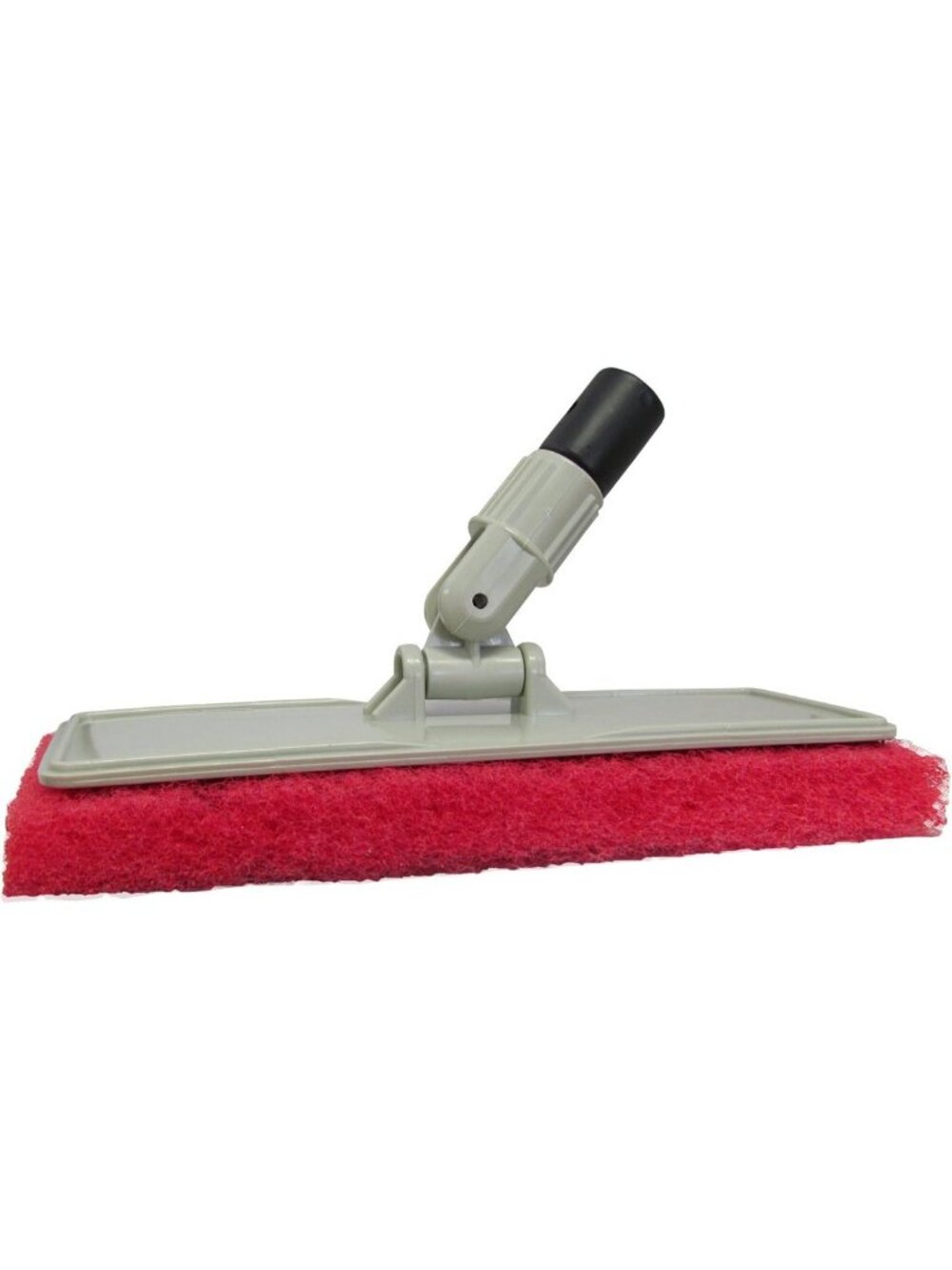 Versatile Flex Head Scrubber with Red Medium Scrub Pad for Deep Cleaning